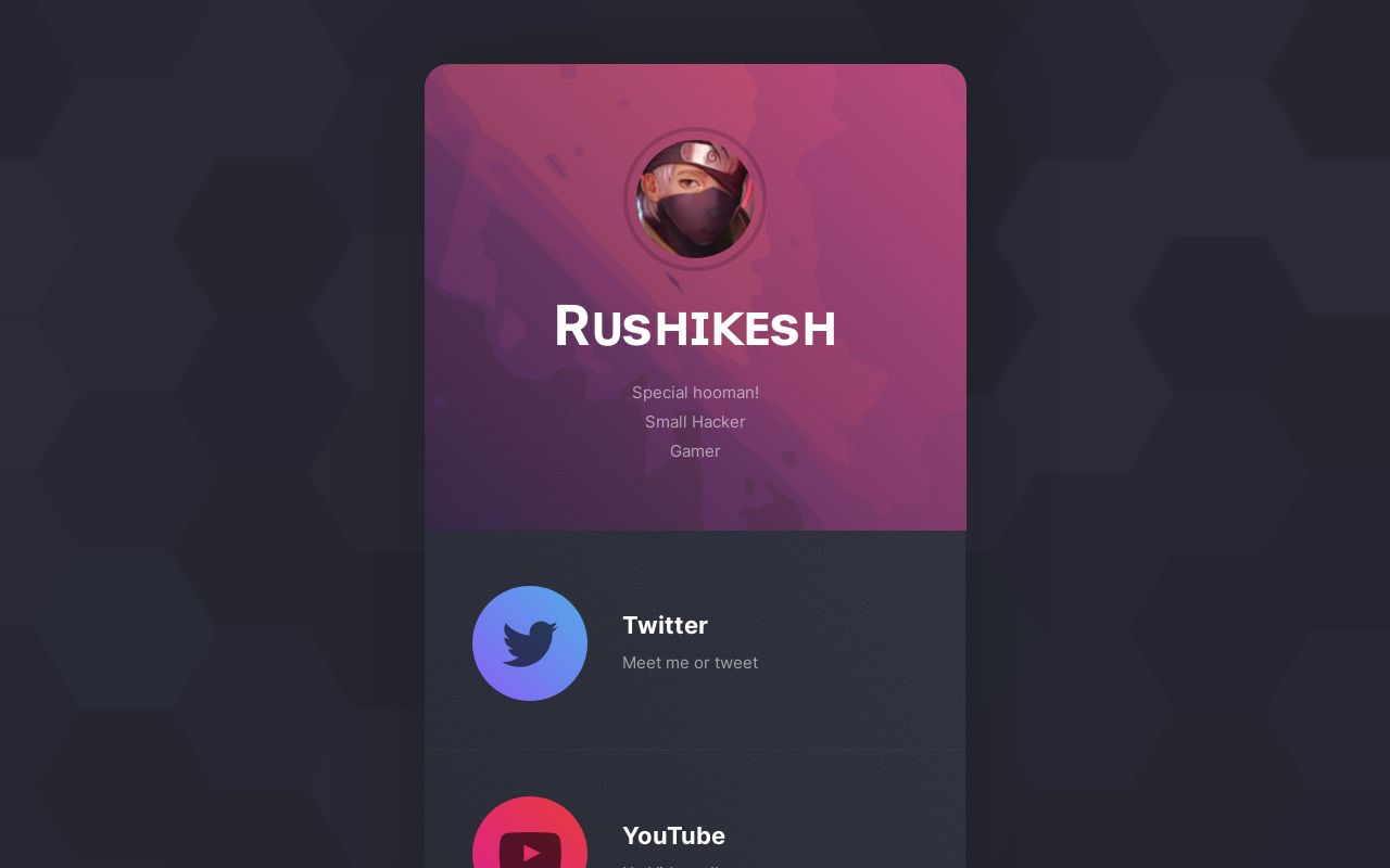 Carrd profile picture for @rushikesh
